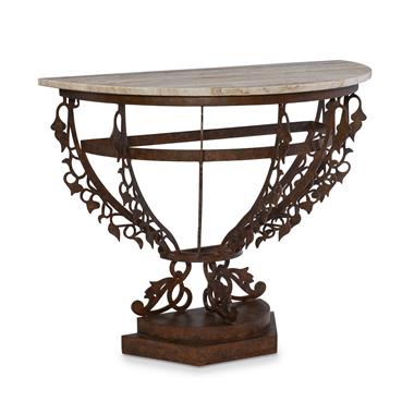 Venetian Demilune Console