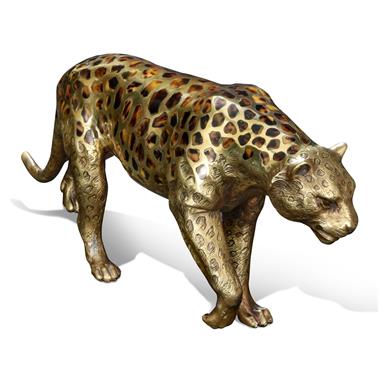 Prowling Leopard Sculpture