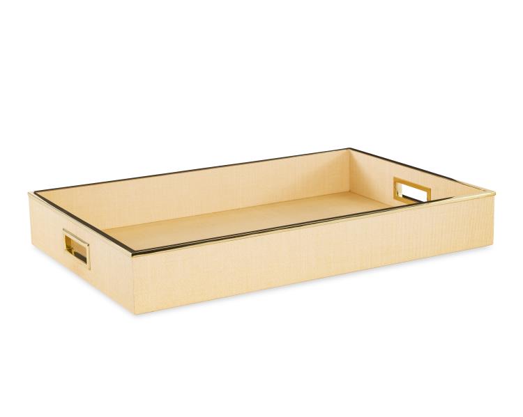 Large Raffia Tray