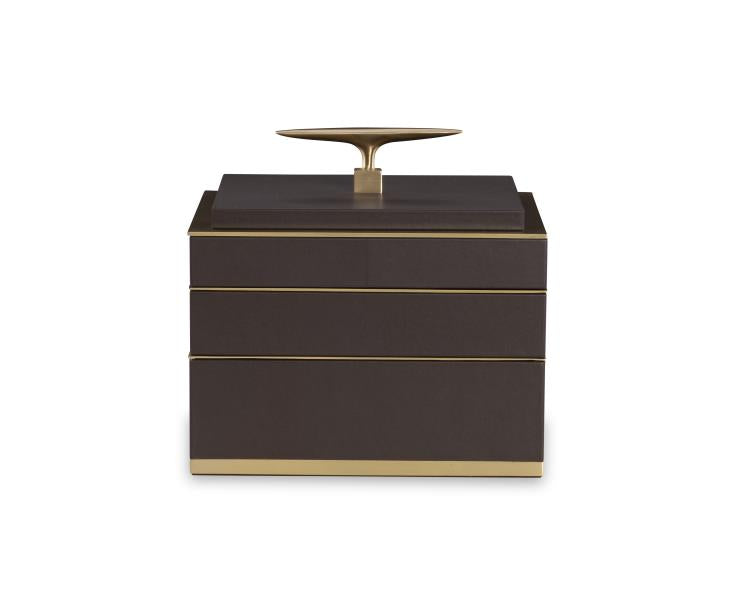 Brown Jewelry Compartment Box