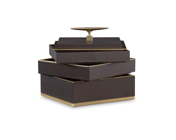 Brown Jewelry Compartment Box