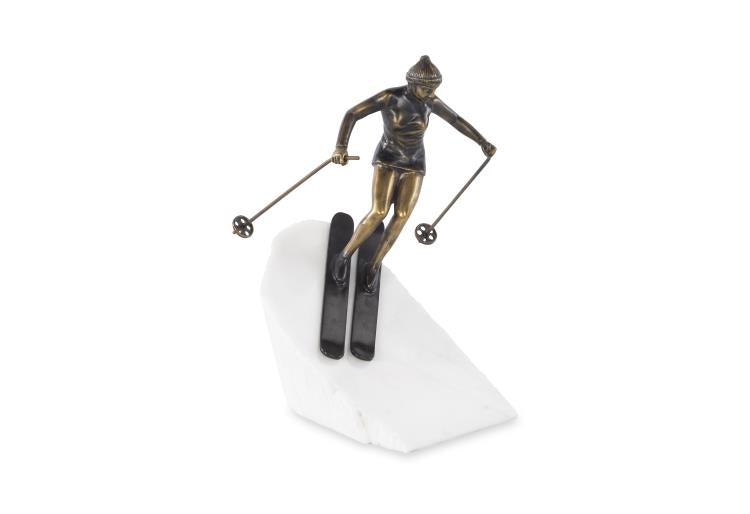 Skier Sculpture
