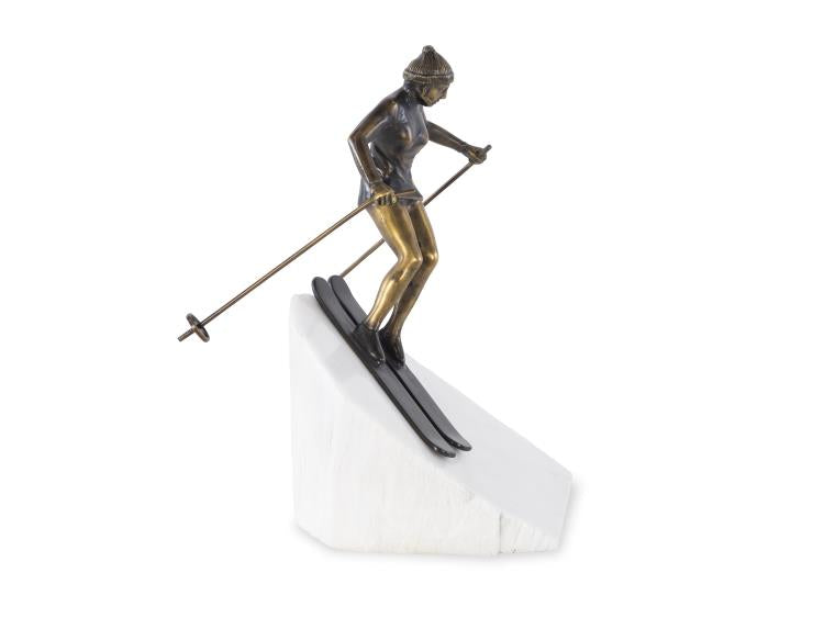 Skier Sculpture