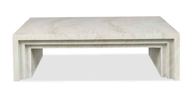 Aries Coffee Table Faux Marble